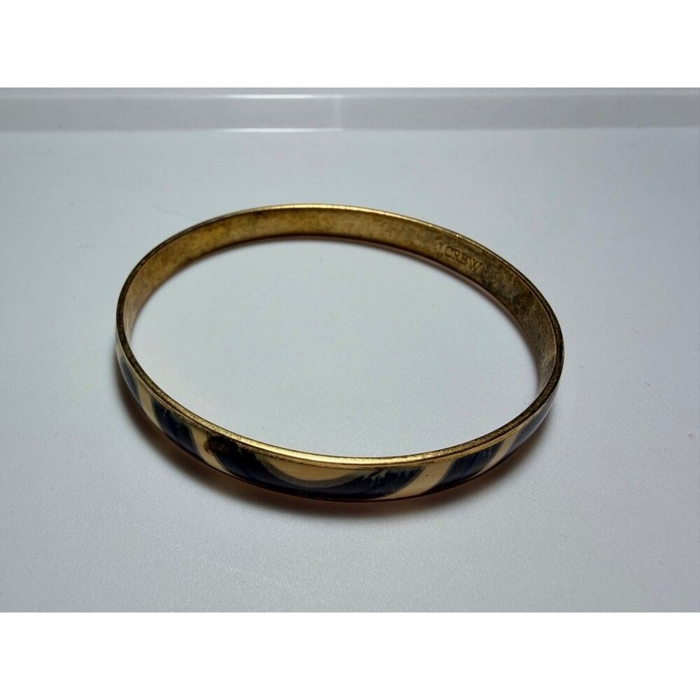 J.Crew Brown and Black Enamel Bangle Bracelet